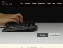 Tablet Screenshot of hartmanntraining.de
